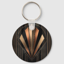 Art Deco Metallisk Geometrisk Elegans