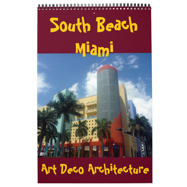 art deco miami florida kalender (Omslag)