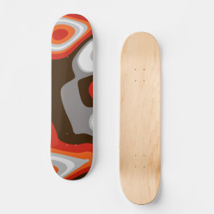 Art Deco Mini Skateboard Bräda 18,5 Cm
