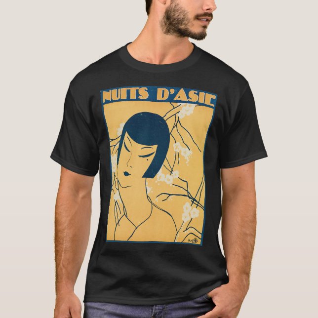 Art Deco-minimalistisk kvinna T Shirt (Framsida)