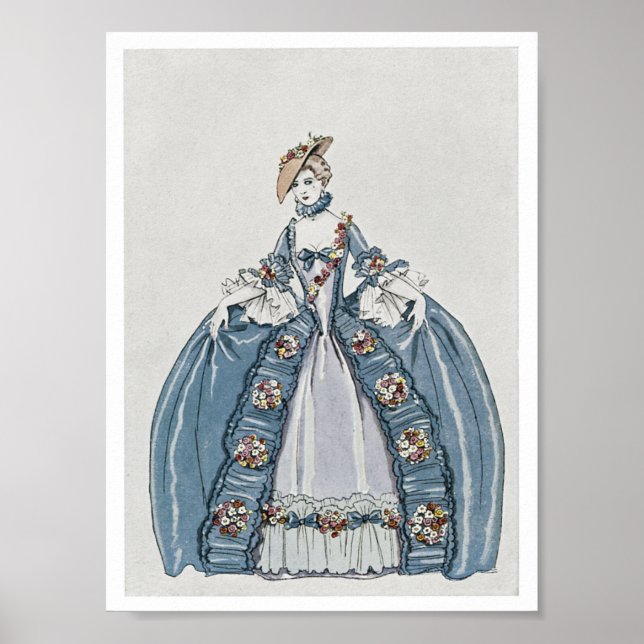 Art Deco Mode Illustration Poster (Framsidan)