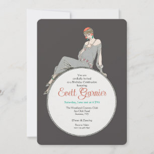 Art Deco Mode Inbjudan