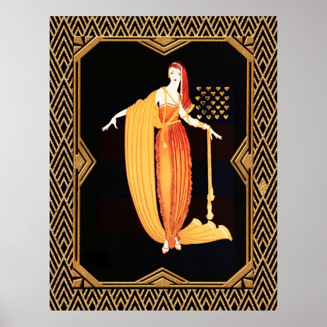 Art Deco Mode Plate Poster (Framsidan)