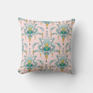 Art deco modern mönster-grafisk ornament. Abstrakt Kudde