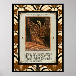 Art Deco Modifierad Antoine Bourdelle Fransk konst Poster