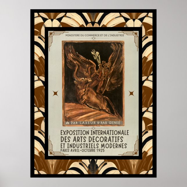 Art Deco Modifierad Antoine Bourdelle Fransk konst Poster (Framsidan)