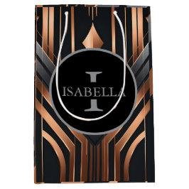 Art Deco Monogram Cirkel Namn Design