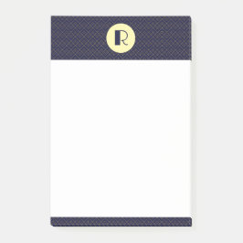 Art Deco Monogram Post-it Block