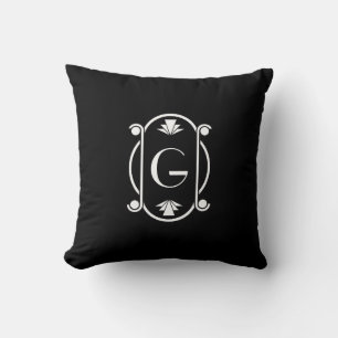 Art Deco Monogrammed Kudde