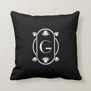 Art Deco Monogrammed Kudde