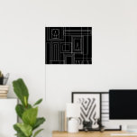 Art Deco Monokrome Print Poster<br><div class="desc">Art Deco Monokrome Print Poster. Öka livsrummet med denna moderna,  minimalistiska konsthandbok.</div>