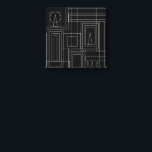Art Deco Monokrome-utskrift, arbetsyta för insväll Canvastryck<br><div class="desc">Öka alla livsmiljöer med detta moderna kanvastryck för abstrakt konst.</div>