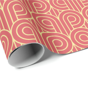Art Deco Mönster 07 - Blonde Gult på Light Carmi Presentpapper
