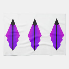 Art Deco Mönster 3 i Lila Tea Towel Kökshandduk