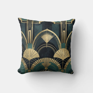 Art Deco Mönster 7 Skriv ut - Dekorativ kudde