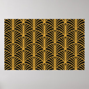 Art Deco mönster. dekoration ornament. Poster