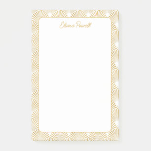 Art Deco Mönster Elegant Gatsby Anpassningsbar Sta Post-it Block