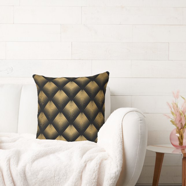 ,Art deco mönster, geometric, 1920-ˋeran, Fransk Kudde (Soffa)