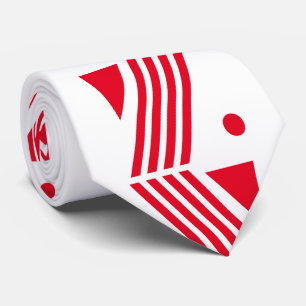 art deco mönster i festive white red slips