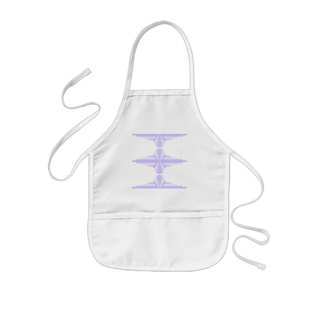 Art Deco Mönster i Lilac Förkläde (Framsidan)