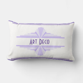 Art Deco Mönster i Lilac Lumbarkudde