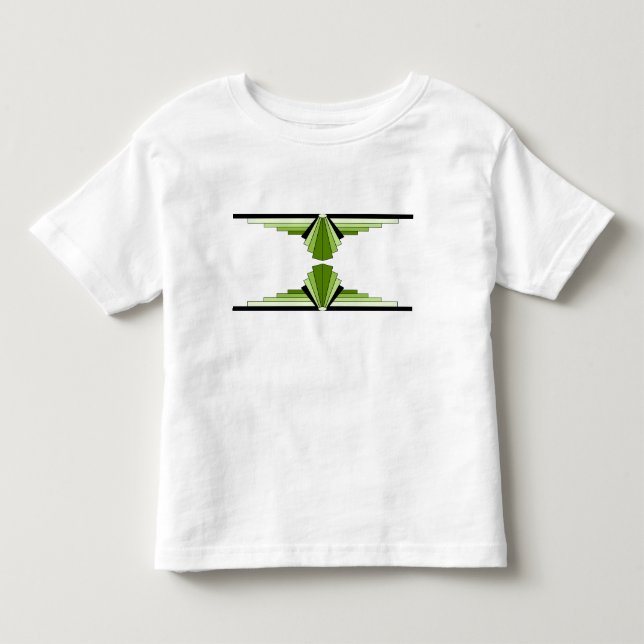 Art Deco Mönster i Limes Tee (Framsida)