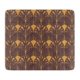 Art Deco-mönster med fläktformade motiv 