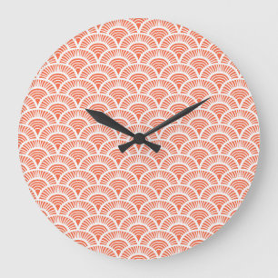 Art Deco Mönster med  motifs. Stor Klocka