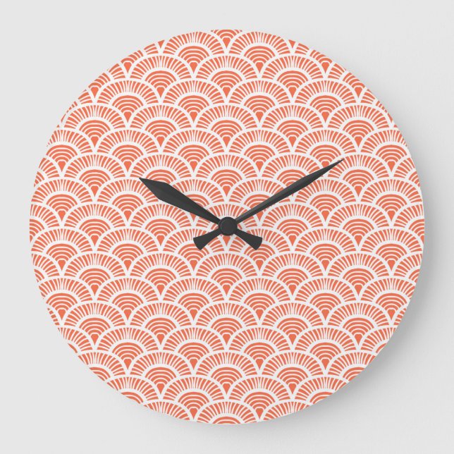 Art Deco Mönster med  motifs. Stor Klocka (Framsida)