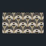 Art Deco mönster. Vintage guld svartvit backgro Poster<br><div class="desc">Art Deco mönster. Vintage guld svartvit bakgrund. Luxvaror,  sömlös ornament. Motiv för möbler</div>