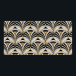 Art Deco mönster. Vintage guld svartvit backgro Poster<br><div class="desc">Art Deco mönster. Vintage guld svartvit bakgrund. Luxvaror,  sömlös ornament. Motiv för möbler</div>