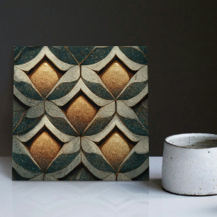 Art Deco-mönstrad kuva fem decor Art nouveau Kakelplatta
