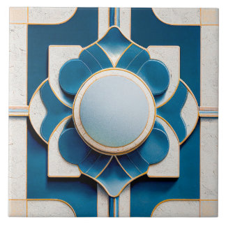 Art Deco-mönstrad väggdekan Art nouveau keramik Kakelplatta