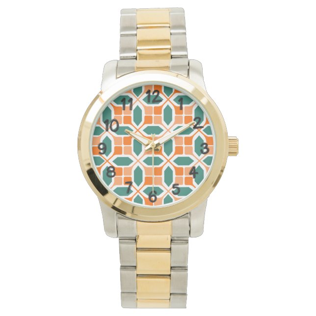 Art Deco Mosaic Armbandsur (Framsida)