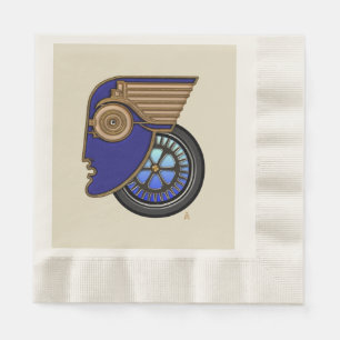Art Deco Motorhead Pappersservett