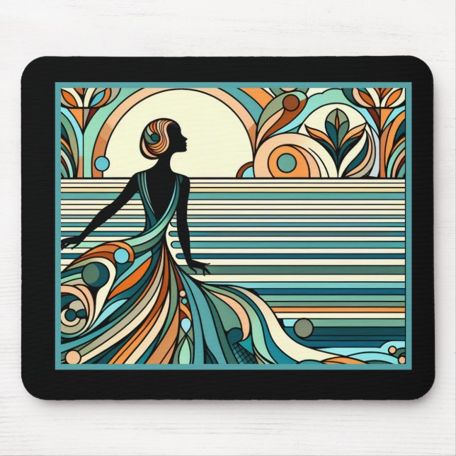 Art Deco Mouse Pad Musmatta (Framsidan)