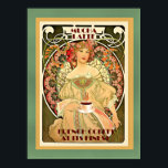 Art deco Mucha Latte vintage affisch<br><div class="desc">Art deco Mucha Latte vintage affisch</div>