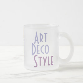 ART DECO mugg (frostat glas)