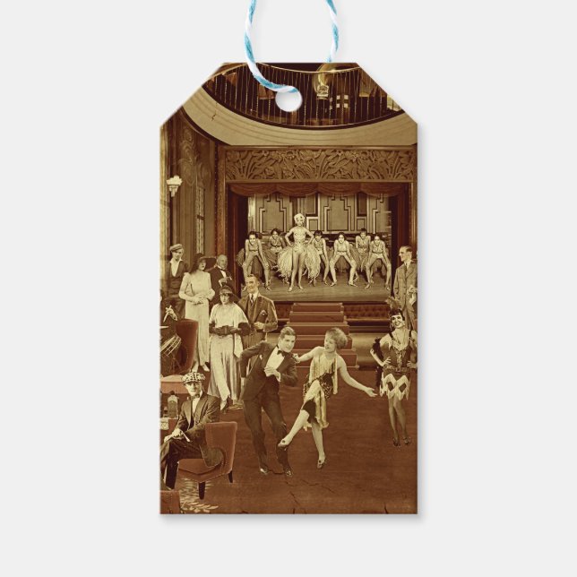 Art Deco Night Club Presentetikett (Framsidan)