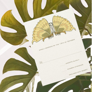Art Deco Nouveau Butterfly Response OSA kort