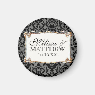 Art Deco Nouveau Gatsby Stil Guld n Snöre Magnet