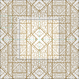 Art deco,nouveau,guld,vit,elegant,chic,mönster,t tyg