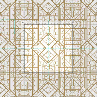 Art deco,nouveau,guld,vit,elegant,chic,mönster,t tyg