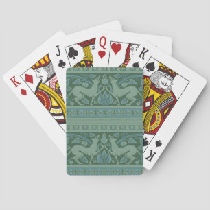 Art Deco Nouveau Hund Natature Animal Mönster Casinokort