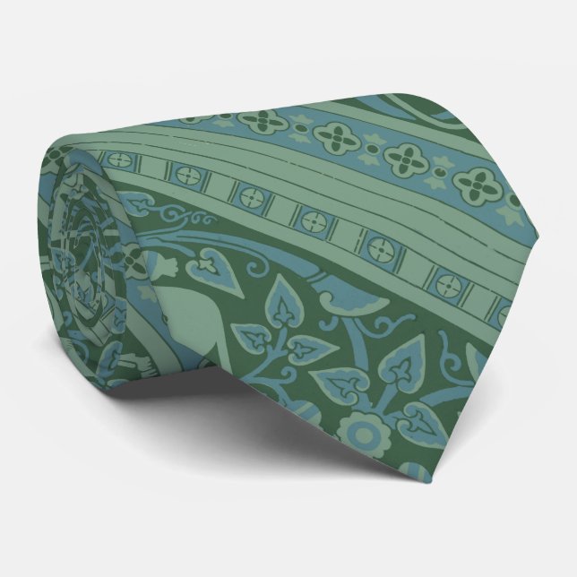 Art Deco Nouveau Hund Natature Animal Mönster Slips (Rullad)