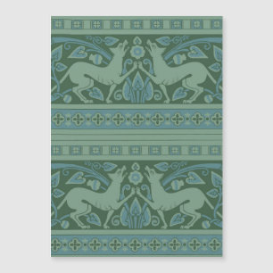 Art Deco Nouveau Hund Natur Djur Mönster