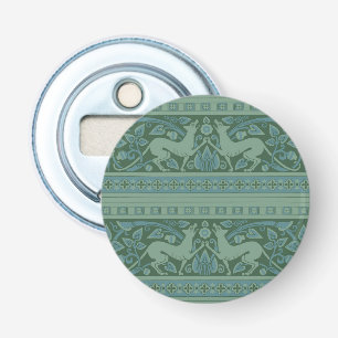 Art Deco Nouveau Hund Natur Djur Mönster Flasköppnare