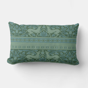 Art Deco Nouveau Hund Natur Djur Mönster Lumbarkudde