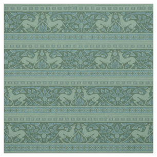 Art Deco Nouveau Hund Natur Djur Mönster Tyg