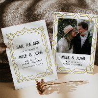 Art Deco, Old Hollywood, 1920's Save Date